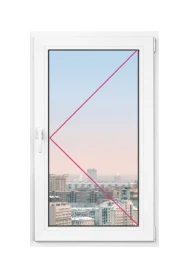 Одностворчатое окно Rehau Brillant 800x1200 - фото - 1